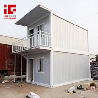 Maison préfabriquée chinoise à prix d'usine, maison conteneur étanche préfabriquée à 2 étages en kit pour bureau