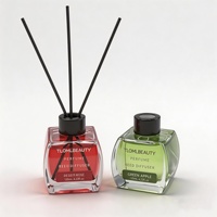 Diffuseur d'huiles essentielles haut de gamme sans flamme et sans alcool, longue durée, en forme de yourte en rotin et verre, pour l'aromathérapie transfrontalière, 21 variétés