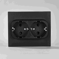 Interruptor de Pared Elendax Estándar Europeo de 2 Botones y 1 Vía, 10A, para Instalaciones Eléctricas Domésticas