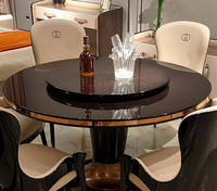 Juego de Comedor Moderno de Metal Convertible Furnistyle, con Centro Giratorio para Uso en la Cocina, Nueva Llegada
