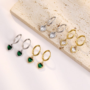 Light Luxury PVD Gold Plated <strong>Stainless</strong> <strong>Steel</strong> Zircon Drop Earring for Girlfriend Lady Everyday <strong>Jewelry</strong> - Product Image 3
