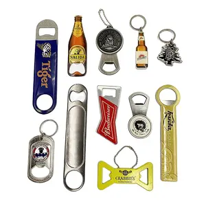 Abrebotellas de Metal para bicicleta, llavero, abrebotellas de cerveza, personalizado, a precio de fábrica