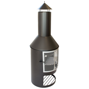 Rotating Ash Cooking Grid and Pan Garden Backyard Wood Burning Fireplace <strong>Chimneas</strong> for Firewood Fuel - Product Image 2