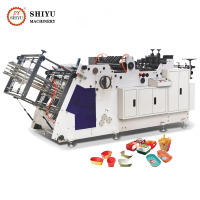 Machine automatique à grande vitesse pour la fabrication de boîtes à lunch en papier kraft jetables, machine pour la fabrication de contenants alimentaires en papier