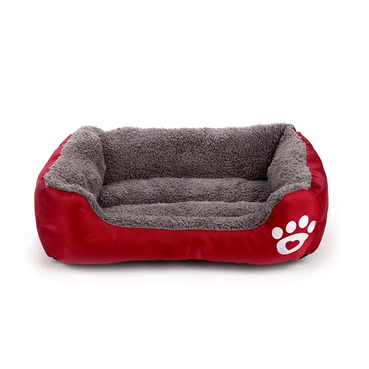 Sohpety Custom Memory Foam High Density Plush Solid Plush Dog Bed Sofa Pet Product Bed Beds For Dog Cat