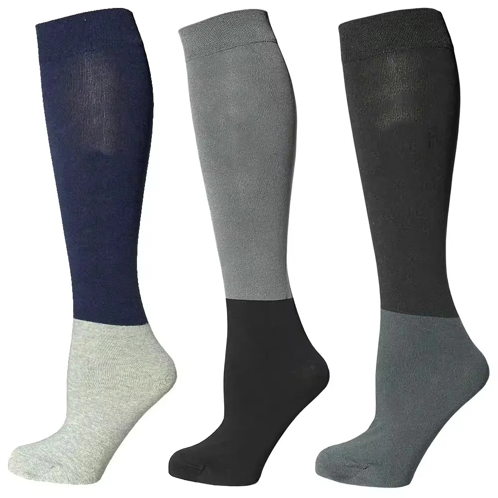 Özelleştirilmiş Unisex diz yüksek spor çorapları performans binicilik çorap