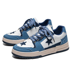 Nouvelles chaussures décontractées en denim bleu rétro, chaussures de sport tendance pour hommes et femmes - Product Image 5