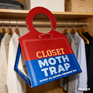 Piège à <span class=keywords><strong>mites</strong></span> pour vêtements suspendu avec phéromones pour punaises de lit et termites, couverture de 50 à 150 m², piège collant - Product Image 1