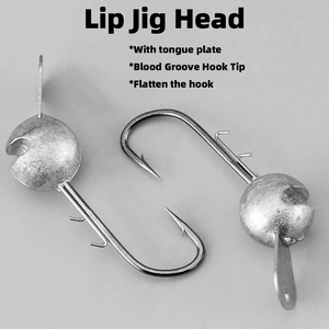 3.5-10g đá dưới Jig đầu với chống snag môi bảo vệ cao cấp câu cá móc cho bassperch & Trung Quốc Cá Rô - Product Image 3