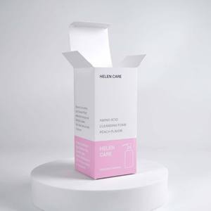 Espuma Limpiadora de Aminoácidos HELEN CARE con Aroma a Melocotón, Caja de Cartón Autoerigible Rectangular, Reciclable, Impresión a Cuatro Colores - Product Image 3
