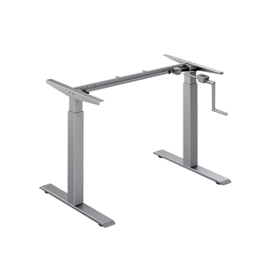 QUEENSTAR QS-UP04M2 Scrivania Regolabile Manualmente in Altezza - Design Moderno con Telaio in <span class=keywords><strong>MFC</strong></span> e Metallo per Casa/Ufficio - Product Image 3