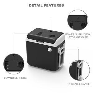 Réfrigérateur de voiture portable 40L DC 12V AC 110/220V grande capacité avec poignée et roues pour voiture - Product Image 5