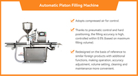 Machine de remplissage automatique à piston simple tête 5-1000ML pour pâtes et liquides, en acier inoxydable, pour le remplissage de miel, shampoing, jus, crème