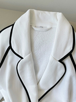 Robe Tendance 2024 Noir Gaufre Spa Peignoirs Femmes Fit Hôtel Peignoirs Robes pour Spa Luxe Tissu Éponge Ladys Maison Robe