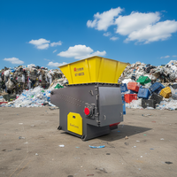 Broyeur de fûts en plastique à alimentation directe d'usine, broyeur de recyclage plastique, broyeur à arbre unique 240V