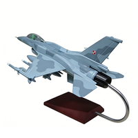 Tongde 1:48 Modèle d'avion de chasse F16 en résine 31 cm, bleu, motif personnalisable, pièces séparées, décalcomanie sérigraphiée, à vendre