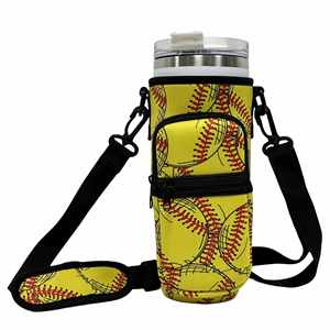 Pochette pour bouteille d'eau Adventure Quencher en néoprène 40 oz, sac pour gobelet isotherme 40 oz avec fermeture éclair, sac pour bouteille d'eau - Product Image 1