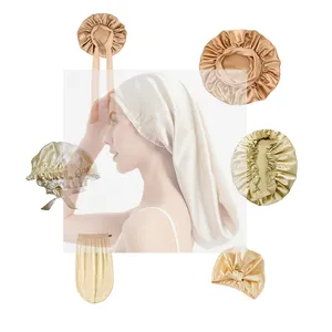 Turban <span class=keywords><strong>de</strong></span> <span class=keywords><strong>nuit</strong></span> pour <span class=keywords><strong>bonnet</strong></span> <span class=keywords><strong>de</strong></span> <span class=keywords><strong>nuit</strong></span> <span class=keywords><strong>en</strong></span> <span class=keywords><strong>soie</strong></span> <span class=keywords><strong>de</strong></span> mûrier <span class=keywords><strong>pure</strong></span> et véritable avec logo personnalisé <span class=keywords><strong>de</strong></span> créateur - Product Image 1