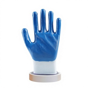 <span class=keywords><strong>Guantes</strong></span> de Protección Laboral Transpirables, Sin Látex, de Nitrilo, Antideslizantes, Resistentes al Desgaste, para Manipulación en Almacenes y Obras - Product Image 1