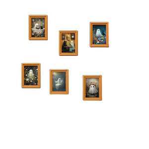 Juego de Imanes Personalizados para Refrigerador con Marco de Madera Navideño, Diseño de Papá Noel, Muñeco de Nieve y Reno, Decoración Navideña para Cocina, Adorno Invernal para el Hogar - Product Image 1