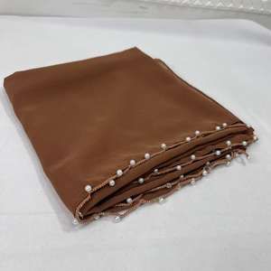 Hiyab de Chifón Tradicional Pero Moderno con Diseño de Perlas y Estilo Sencillo para Mujeres Jóvenes y Maduras - Product Image 4