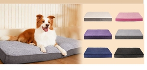 Большая ортопедическая лежанка-домик для собак, водонепроницаемая, со съемным моющимся чехлом, нескользящим дном, для снятия нагрузки с суставов - Product Image 6