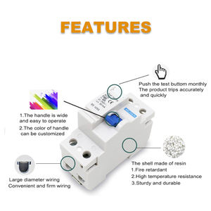Hochwertiger 2P RCCB 30mA F362 Fehlerstrom schutzsc halter Magnetisches Messing teil - Product Image 2