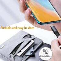 Praktisches USB-C zu USB-C Kurzkabel 1,6m USB 3.2 Gen 2*2 20Gbps Bio C-Typ Kabel Datenübertragung 100W PD Schnellladekabel