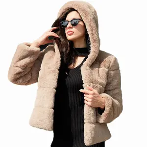 Thời Trang Mùa Đông 2021 Cộng Với Kích Thước Mr & Mrs Furs Trench Coat Faux Fur Collar Blazer Ladies Jacket Phụ Nữ Mùa Đông Và Mùa Thu Coat