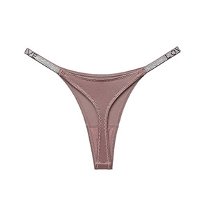 Slip Donna <span class=keywords><strong>VS</strong></span>, Perizoma Sexy, Tanga Traspirante con Strass, Mutandine Senza Cuciture 0728 - Product Image 6