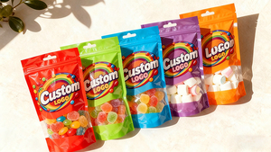 Tùy chỉnh 1000PCS thấp moq có thể tái chế dây kéo khóa bao bì thực phẩm đứng Pouch rõ ràng cửa sổ tùy chỉnh in kỹ thuật số <span class=keywords><strong>Bopp</strong></span> + vmpet + PE - Product Image 4