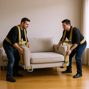 Correas de elevación ajustables, sistema de transporte con capacidad de carga de 1000 libras para muebles, electrodomésticos, colchones y eslingas - Product Image 2