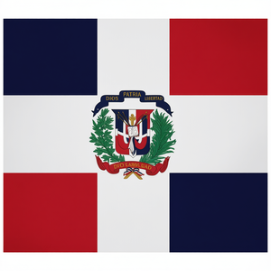 ธงชาติสาธารณรัฐโดมินิกัน 200x300 ซม. ไฟตกแต่ง - Product Image 2