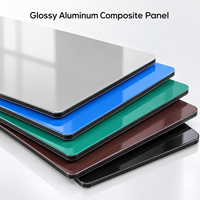 Panneau composite en aluminium brillant 4 mm 4x8 pieds, revêtement PE blanc, panneau ACM pour revêtement de meubles de cuisine