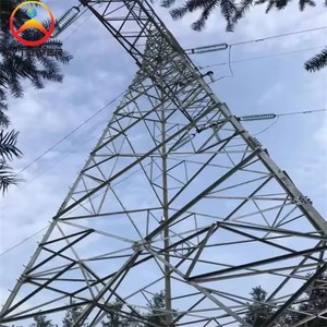 Оцинкованная решетка 400KV угловая стальная электрическая линия передачи башня - Product Image 3
