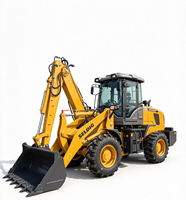 Beli FC-388Y Backhoe Loader 4 Roda Sama 102 HP dengan Outriggers Berkualitas Tinggi 4 Wheel Drive Efisiensi Operasional Tinggi