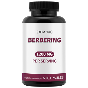 OEM Berberine HCL 1200mg Improve Immunity Supplement 60 Capsules Vegan Gluten-Free Non-GMO <strong>Healthcare</strong> - Product Image 1