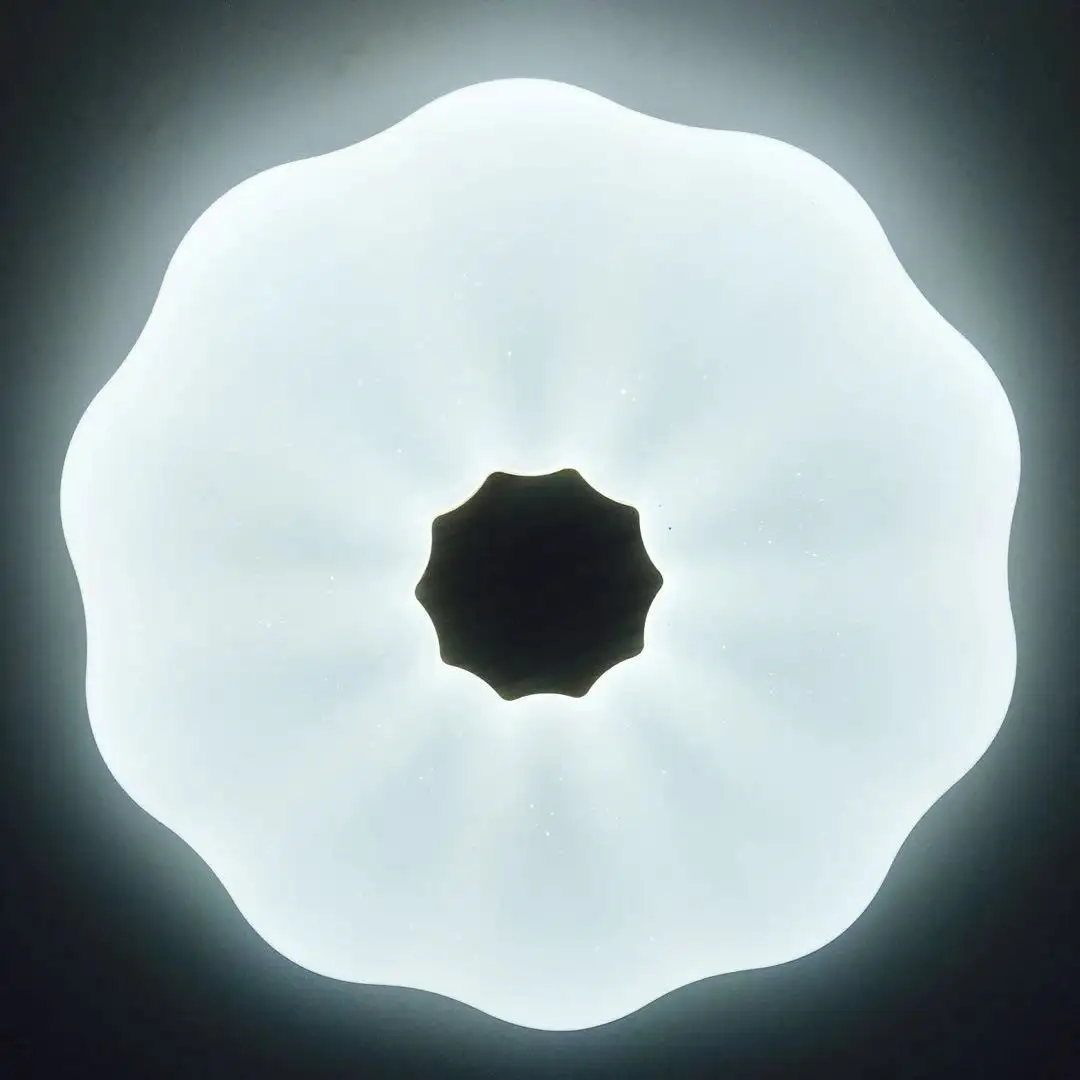 Nordique créatif pas éblouissant anti éblouissement fleur forme nouvelle arrivée maison led luminaire plafond