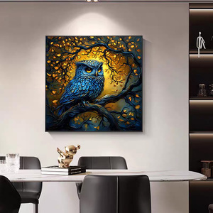 Decorazione Murale in Cristallo e Porcellana a Forma di Gufo 3D, <span class=keywords><strong>Design</strong></span> Moderno e Creativo per <span class=keywords><strong>Soggiorno</strong></span> e Ufficio, Vendita all'Ingrosso - Product Image 5