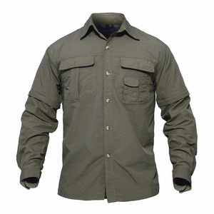 Feiny Uniforms Men's Full Sleeve Tactical Shirt Cotton Casual Shirt Long Sleeve for Hiking Climbing Hunting Shirt - Product Image 4