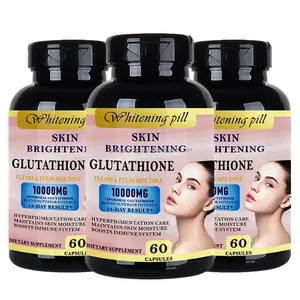 OEM 100% Haute qualité Vegan 10000Mg Vitamine C Collagène Blanchiment de la peau L-Glutathion Capsule Glutathion Pilules