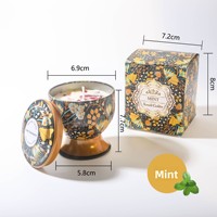 Lilin aromaterapi gelas dengan bunga kering pewangi bunga pernikahan atau Set hadiah ulang tahun tersedia untuk grosir