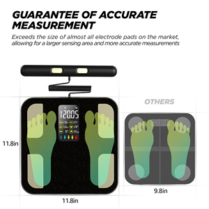 Balance connectée intelligente avec 8 électrodes et impression de rapport personnalisée pour usage domestique, compatible avec l'application - Product Image 3