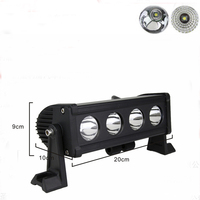 Barre lumineuse LED à bande unique haute puissance 20W-160W, projecteur étanche, véhicule tout-terrain, camion 4x4, feux de conduite