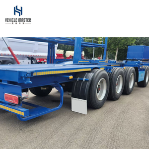 Semi-remorque utilitaire à châssis en acier robuste <span class=keywords><strong>de</strong></span> fabrication chinoise, 40 pieds, capacité <span class=keywords><strong>de</strong></span> charge maximale <span class=keywords><strong>de</strong></span> 80 tonnes - Product Image 2