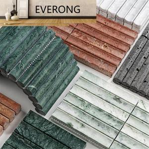 Mosaico <span class=keywords><strong>de</strong></span> Mármol Flautado Verde <span class=keywords><strong>Jade</strong></span>, Estilo Lujoso, Diseño Moderno Personalizado, Mármol Natural Flautado Pulido - Product Image 2