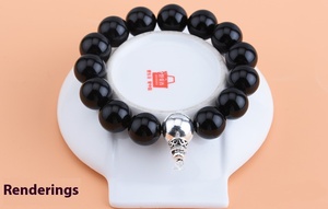 Cuentas de Plata de Ley 925 para meditación budista, abalorios de tres pasadas, abalorios de pagoda para fabricación de joyas DIY - Product Image 6