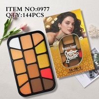 Palette multifonction longue tenue : Poudre de visage, Contour, Paillettes, Scintillant, Illuminateur, Blush pour maquillage de fête