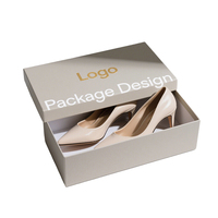 Grand coffret cadeau noir personnalisé avec logo personnalisé gaufrage de matériaux recyclés-chaussures sacs robes couverture emballage de base réutilisable