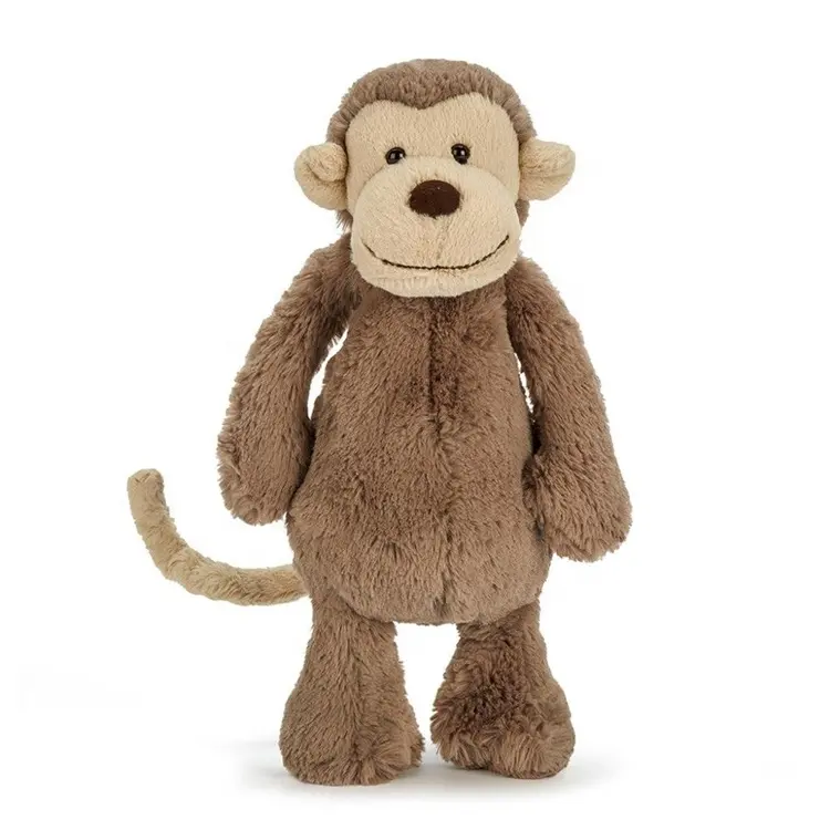 Populares dibujos animados suave animales de peluche mono de peluche de juguete